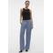 VERO MODA wide leg regular waist casual broek blauw