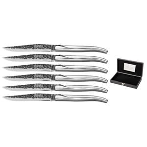 Steakmessen Laguiole - Raw Black Lemmet - RVS - 6 Stuks