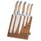 Blackwell Messenblok Magnetisch - Koksmessenset - Laguiole - Olijfhout - Koksmes, Broodmes, Vleesmes, Officemes & Schilmes 6-delig