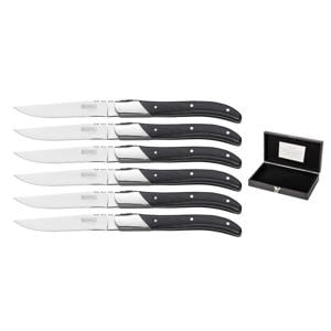 Steakmessen Laguiole - Pakkahout - 6 Stuks