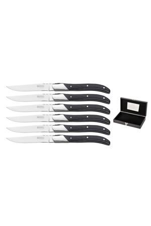 Steakmessen Laguiole - Pakkahout - 6 Stuks
