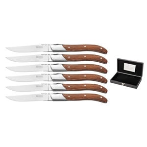 Steakmessen Laguiole - Rozenhout - 6 Stuks
