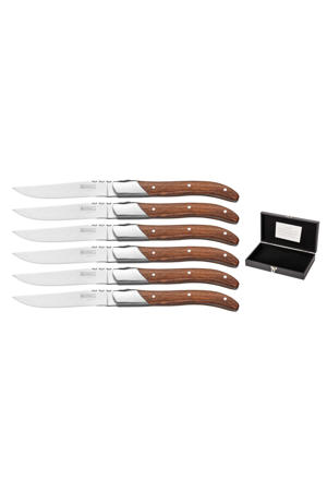 Steakmessen Laguiole - Rozenhout - 6 Stuks