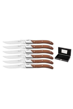 Steakmessen Laguiole - Rozenhout - 6 Stuks