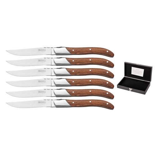 Blackwell Steakmessen Laguiole – 6 Stuks (Rozenhout) afbeelding
