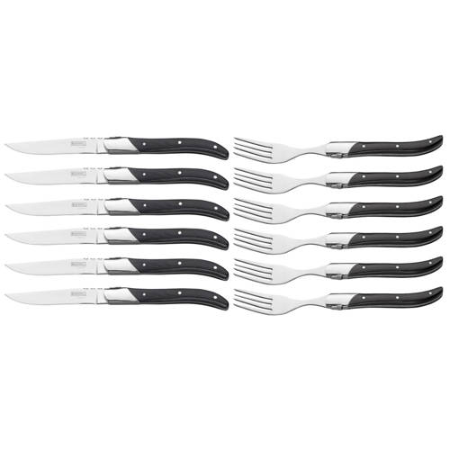Blackwell Steakbestek Laguiole – Steakmessen & Steakvorken (Pakkahout) afbeelding