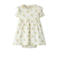 LIL' ATELIER BABY gebloemde korte jurk ecru