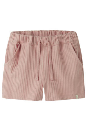 regular sweatshort gebreid roze