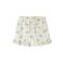 LIL' ATELIER MINI regular gebloemde casual short ecru