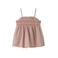 LIL' ATELIER MINI mouwloze top met textuur roze