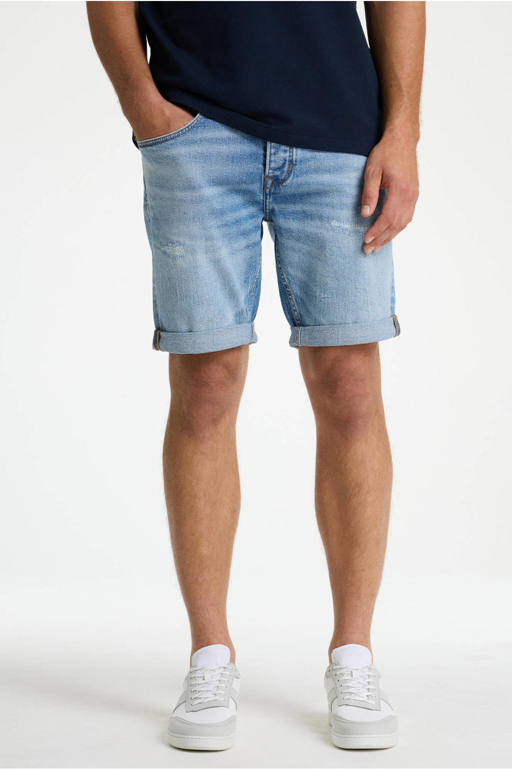 CHASIN' Ego.S Surge slim short medium blue denim