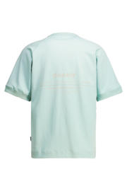thumbnail: CHASIN' relaxed T-shirt met backprint turquoise