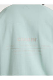 thumbnail: CHASIN' relaxed T-shirt met backprint turquoise