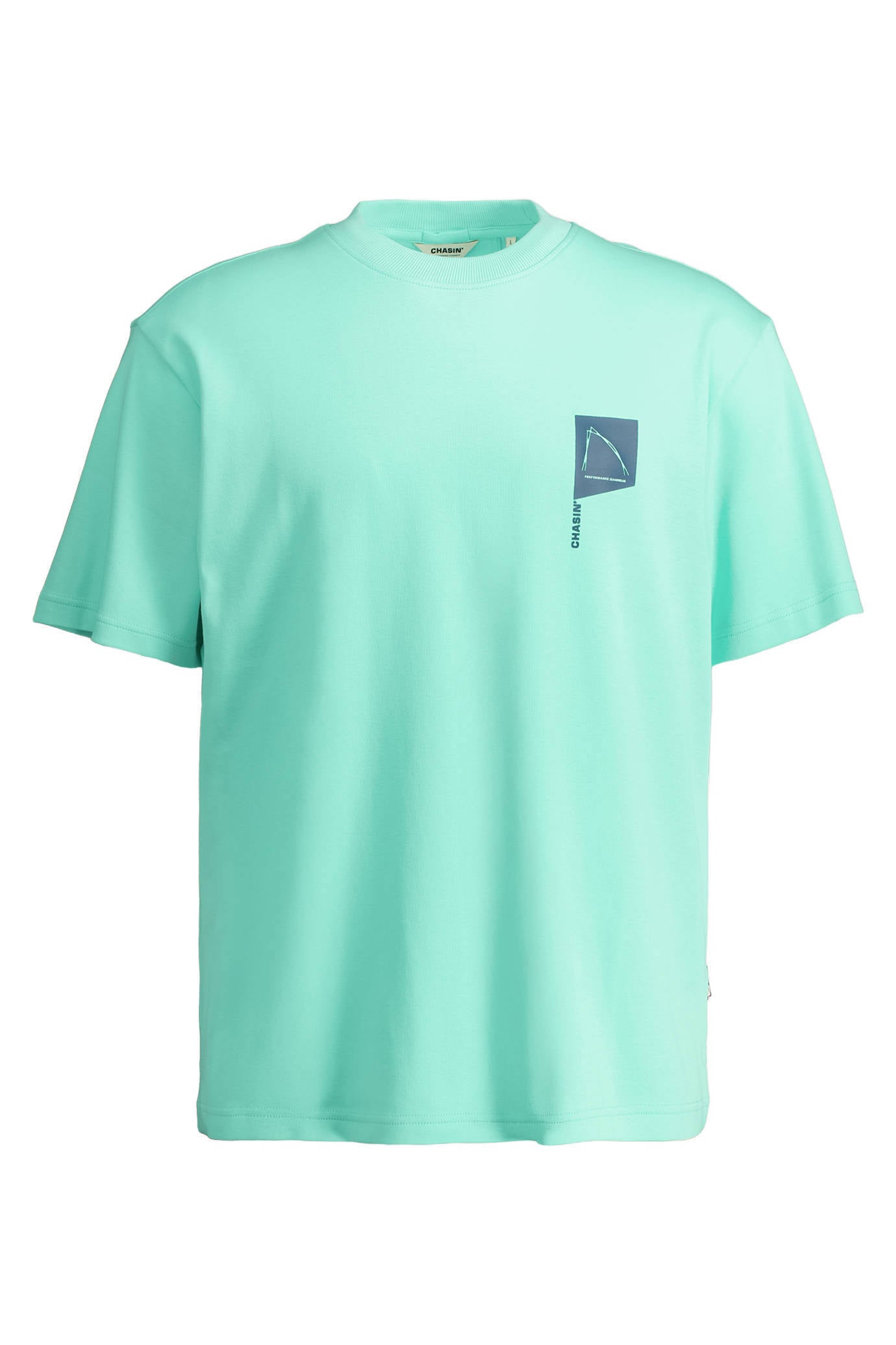 nacchan717 CHASIN' relaxed T-shirt met backprint cyaan | wehkamp