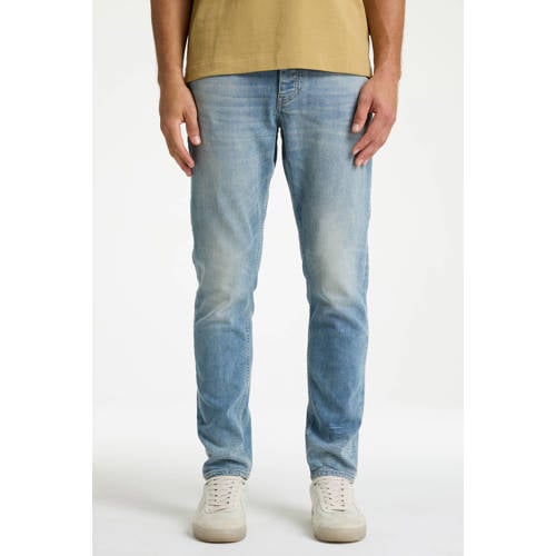 CHASIN' Evan Ignite slim fit jeans medium blue denim afbeelding