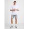 CHASIN' slim short grey denim