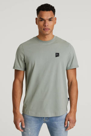 regular T-shirt grijsgroen