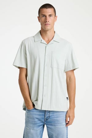 regular casual overhemd lichtgroen