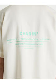 thumbnail: CHASIN' relaxed T-shirt met backprint ecru