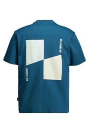 thumbnail: CHASIN' relaxed T-shirt met backprint donkerblauw