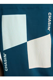 thumbnail: CHASIN' relaxed T-shirt met backprint donkerblauw