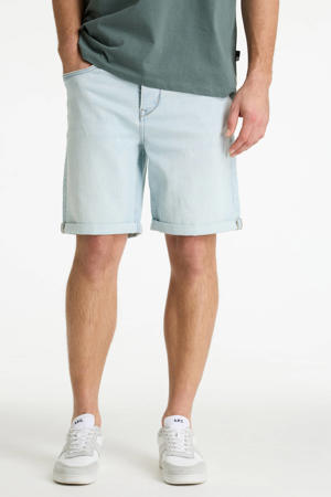 Crown.S Norrin slim short light blue denim