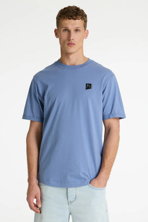regular T-shirt blauw