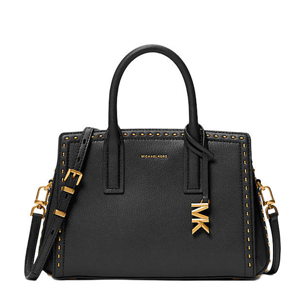 Michael Kors leren mini handtas Laila zwart