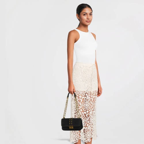Michael Kors suède crossbody tas Tribeca zwart afbeelding