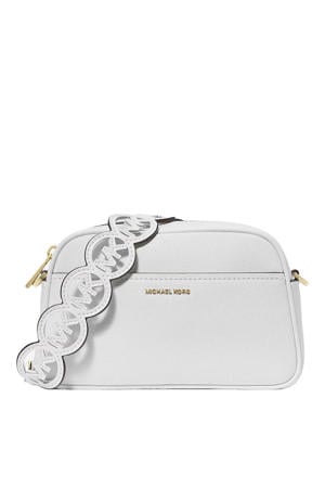 leren crossbody tas Jet Set wit