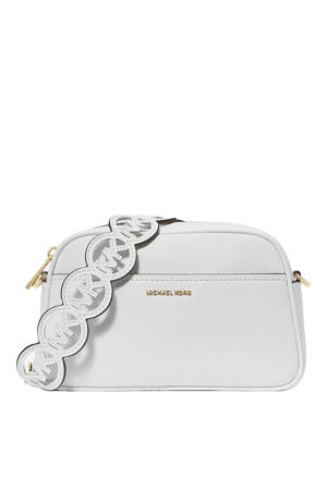 leren crossbody tas Jet Set wit