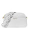 Michael Kors leren crossbody tas Jet Set wit
