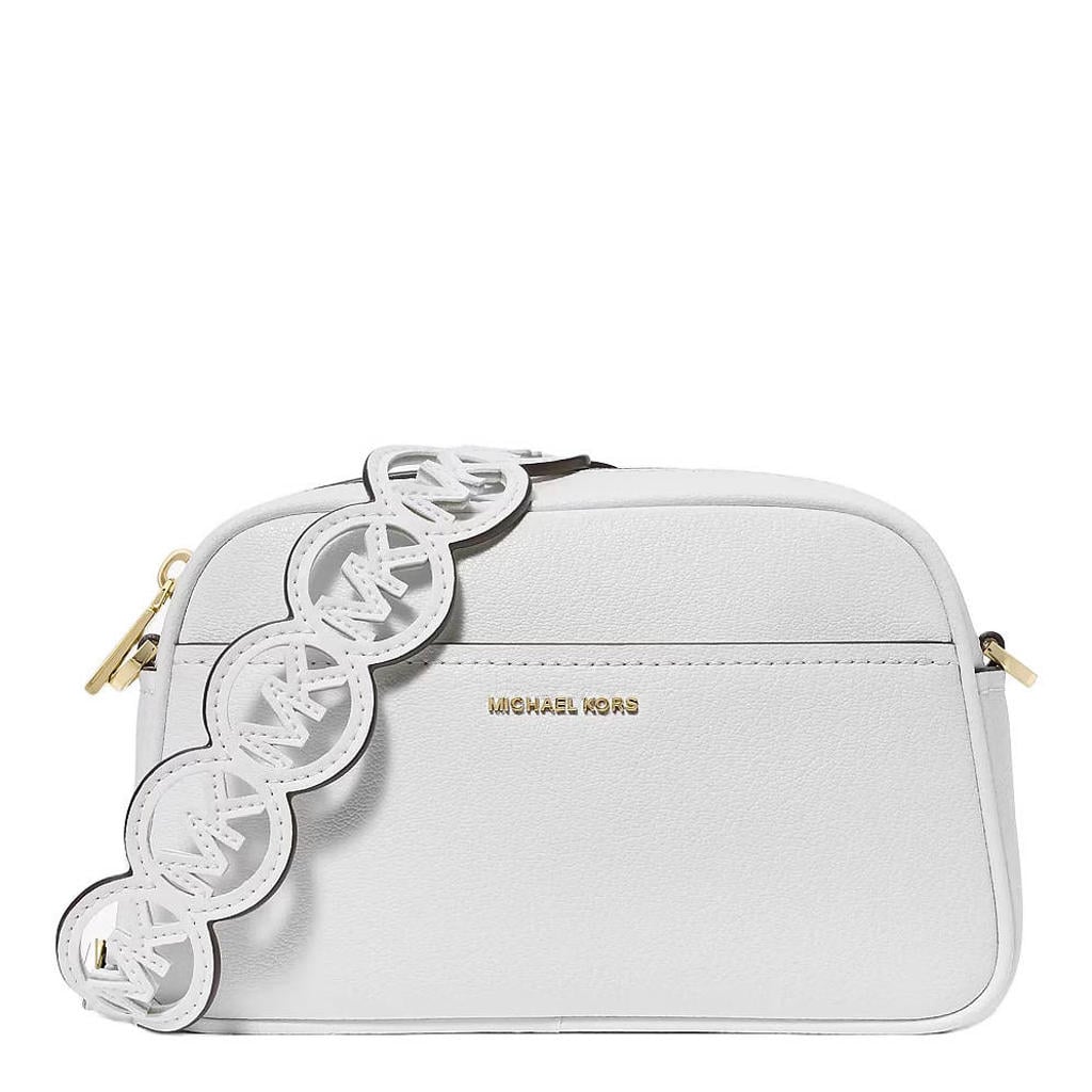 Michael Kors leren crossbody tas Jet Set wit