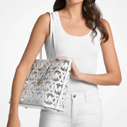 thumbnail: Michael Kors laser-cut shopper Quinn wit