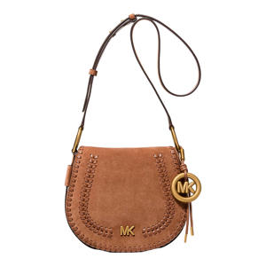 suède crossbody tas Josie cognac
