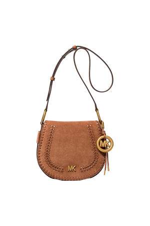 suède crossbody tas Josie cognac