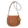 Michael Kors suède crossbody tas Josie cognac
