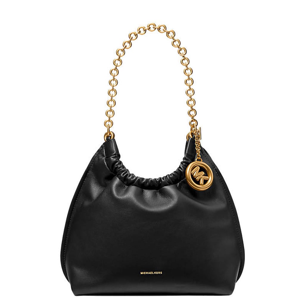 Michael Kors leren schoudertas Indie zwart