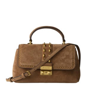 suède crossbody tas Tribeca cognac