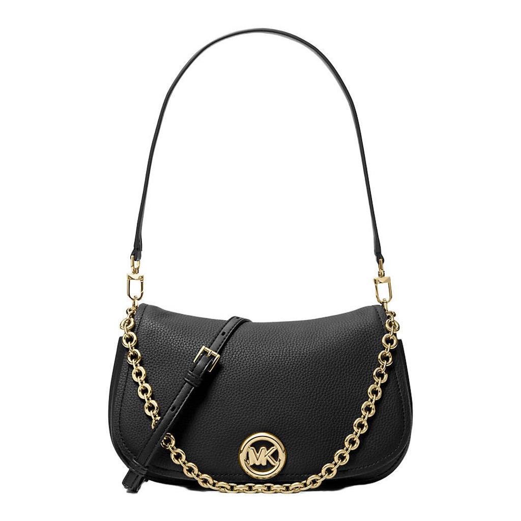 Michael Kors leren schoudertas Nolita zwart