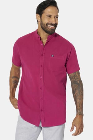 +FIT Collectie loose casual overhemd Plus Size donkerrood