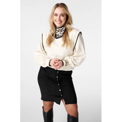 MS Mode sweater ecru afbeelding