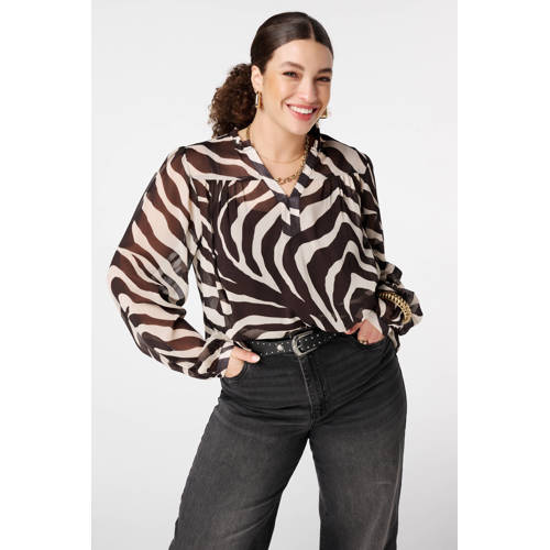 MS Mode top met zebraprint afbeelding