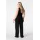 MS Mode wide leg regular waist broek zwart