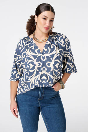 top blauw