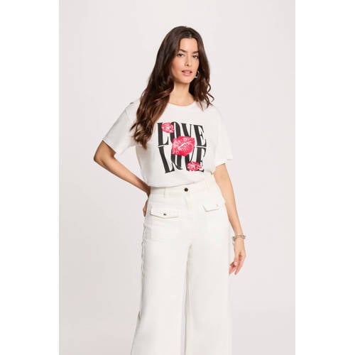 Morgan T-shirt wit afbeelding