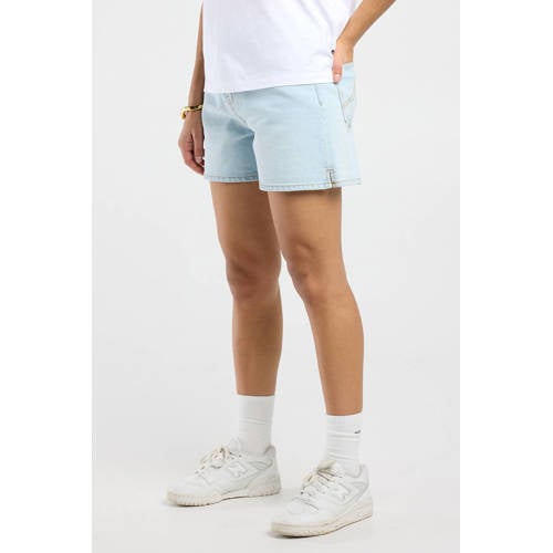 America Today denim regular high waist short light blue denim afbeelding
