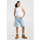 America Today mid waist short light blue denim