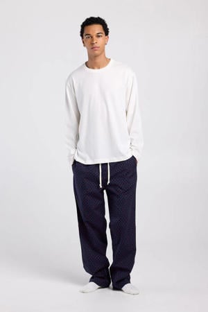 pyjamabroek Lio donkerblauw/rood