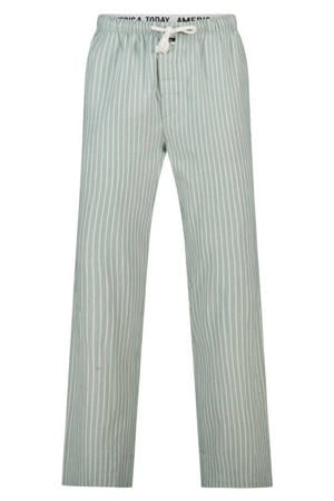 pyjamabroek Lio lichtgroen/wit